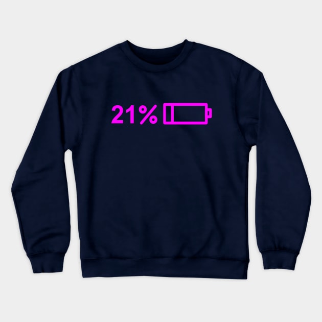 Happy Sweet 21st Birthday! Crewneck Sweatshirt by JeRaz_Design_Wolrd